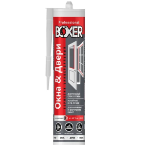 Силиконовый универсальный герметик Boxer U бесцветный, 260 мл
